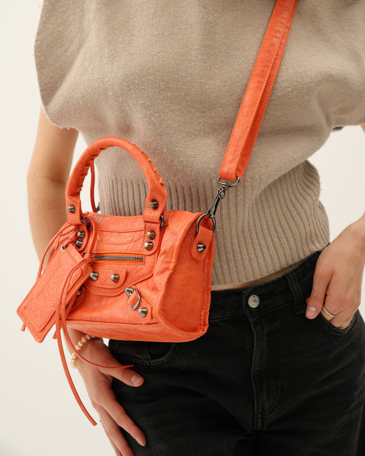 Borsa It Girl piccola corallo — immagine 5