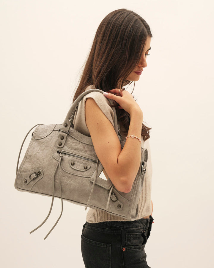 Borsa It Girl grande - Grigio chiaro — immagine 1