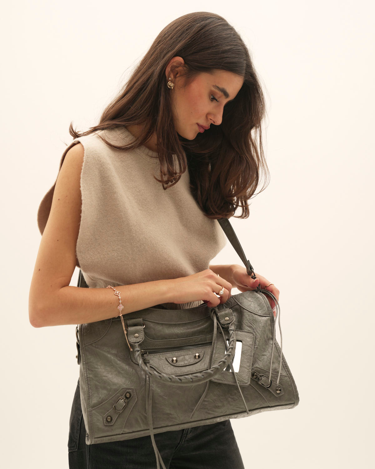 Borsa It Girl grande - Grigio scuro — immagine 7