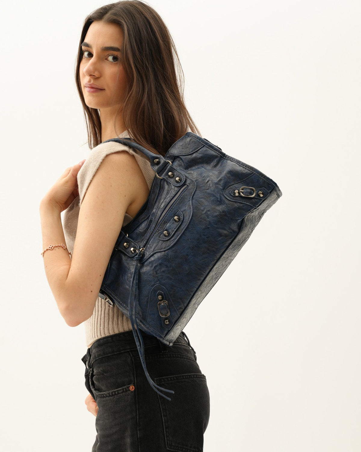 Borsa It Girl media - Blu navy — immagine 1