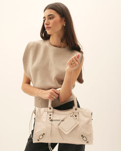 Borsa It Girl media - Beige chiaro — immagine 3