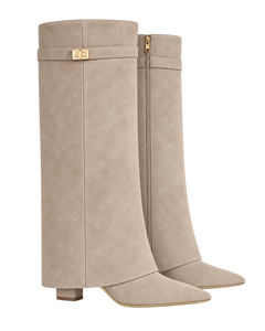 Stivali Lavista in camoscio beige, vista 2 |oriona-color:Beige|