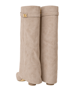 Stivali Lavista in camoscio beige, vista 3 |oriona-color:Beige|
