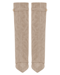 Stivali Lavista in camoscio beige, vista 4 |oriona-color:Beige|