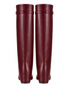 Stivali Lavista in pelle Bordeaux - coppia, vista retro