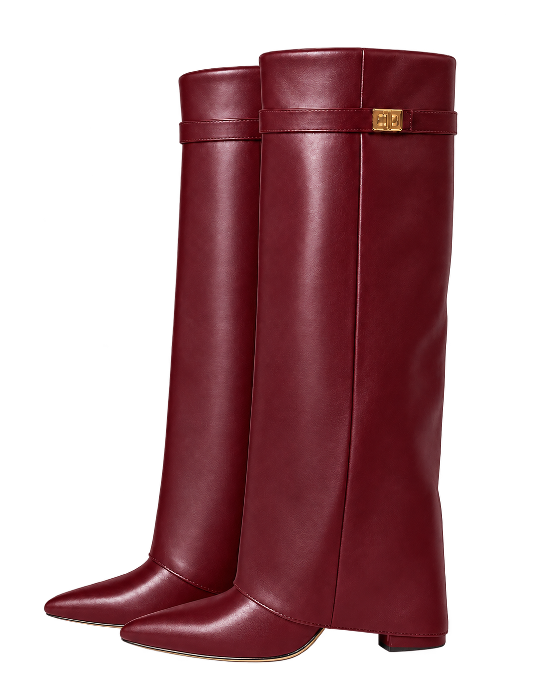 Stivali Lavista in pelle Bordeaux - coppia, vista lato opposto