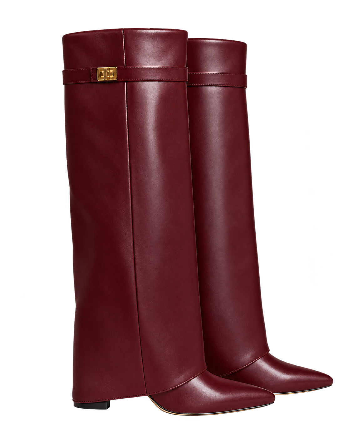 Stivali Lavista in pelle Bordeaux - coppia, vista lato esterno
