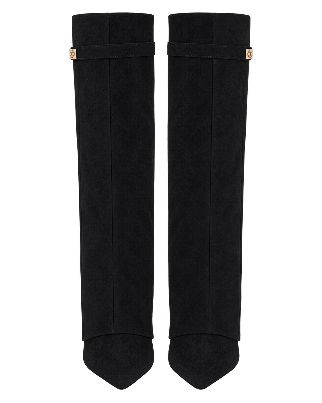 Stivali Lavista in camoscio nero, coppia vista frontale