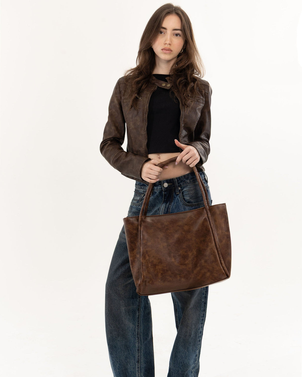 Iconic cut laptop bag — Brown — 2 |oriona-color:Brown|