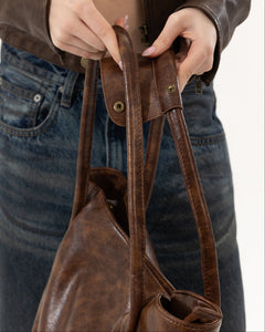 Iconic cut laptop bag — Brown — 4 |oriona-color:Brown|