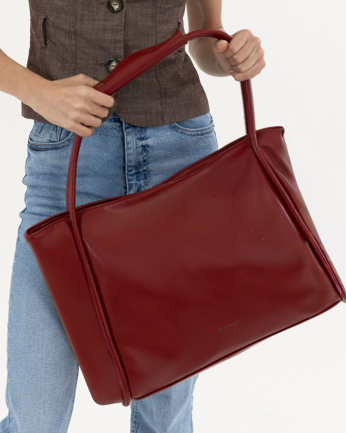 Iconic cut laptop bag — Burgundy — 3 |oriona-color:Burgundy|