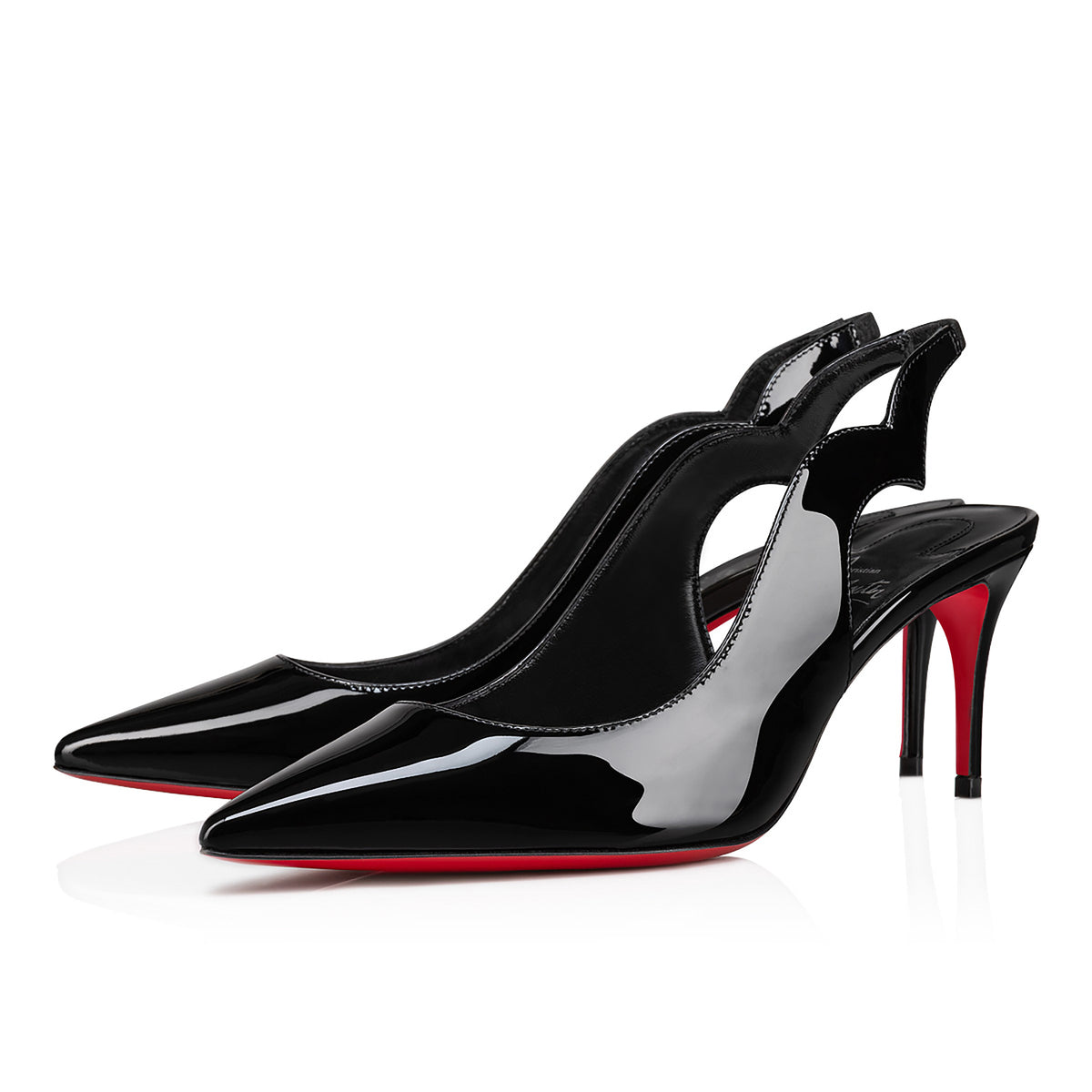 Serena Slingback Heels - Black — view 1