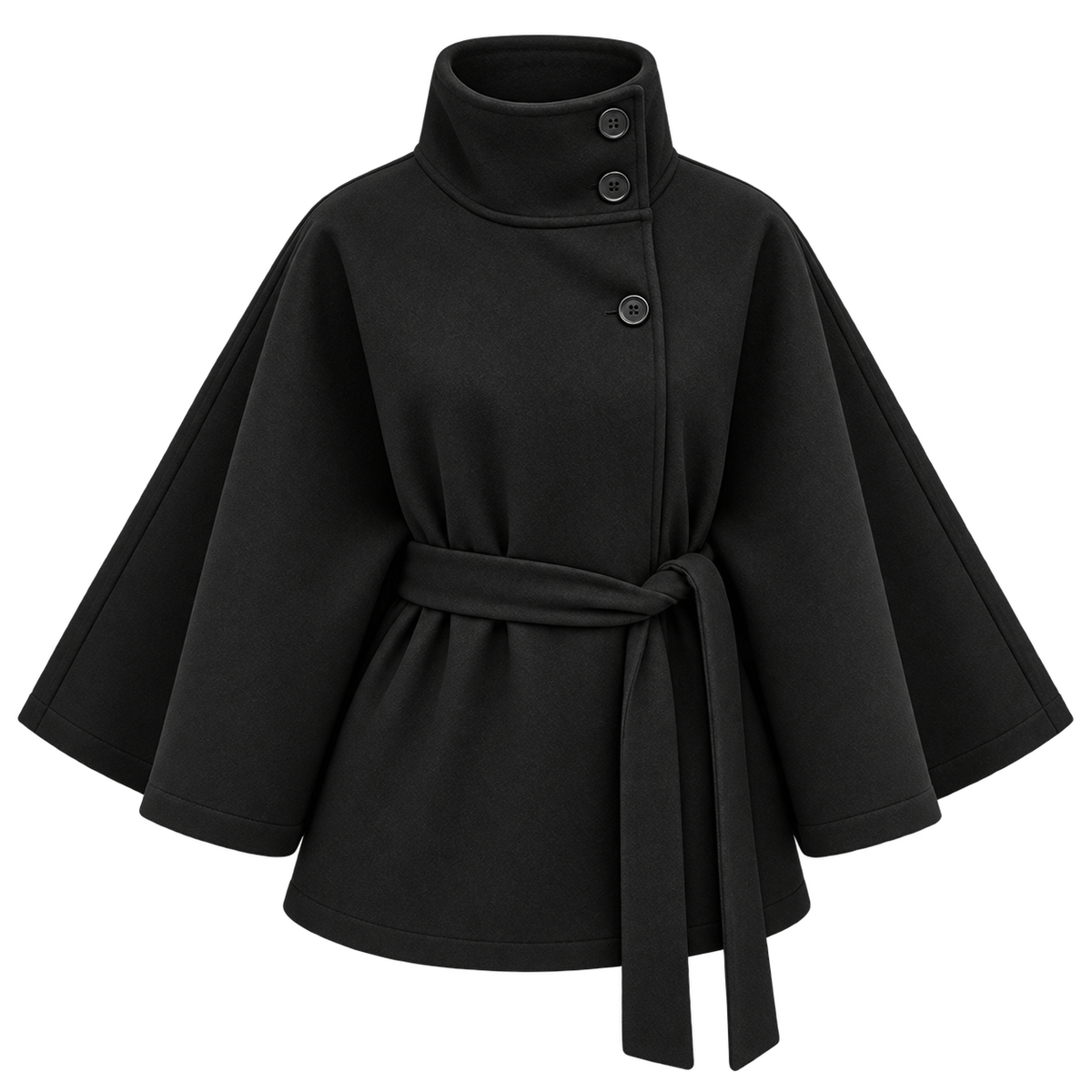 Lightweight Structured Jacket — Black — frontale |oriona-color:Black|