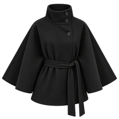 Lightweight Structured Jacket — Black — frontale |oriona-color:Black|