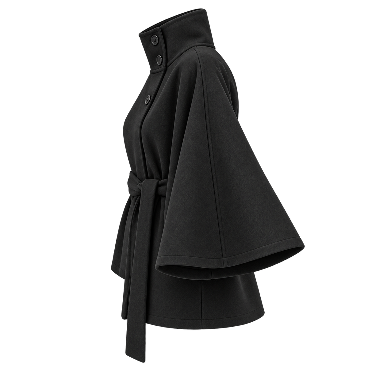 Lightweight Structured Jacket — Black — laterale |oriona-color:Black|