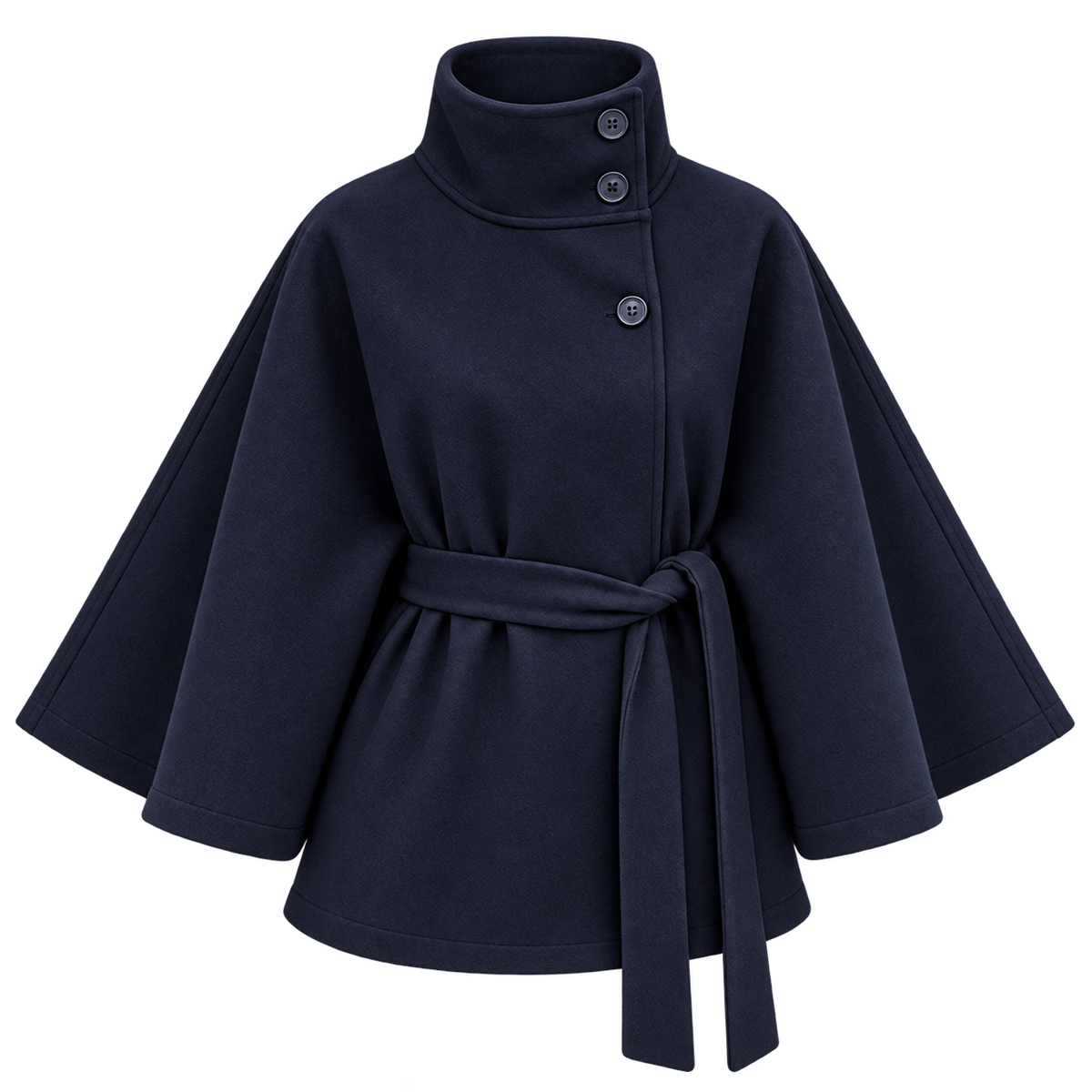 Lightweight Structured Jacket — Navy Blue — frontale |oriona-color:Navy Blue|