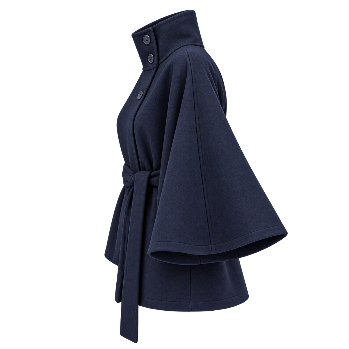 Lightweight Structured Jacket — Navy Blue — laterale |oriona-color:Navy Blue|