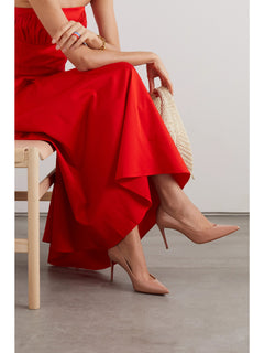 Kate 85 patent-leather pumps — Beige — 2