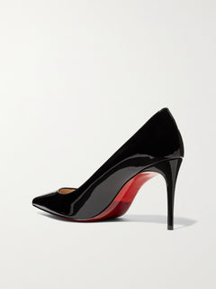 Kate 85 patent-leather pumps — Black — 3