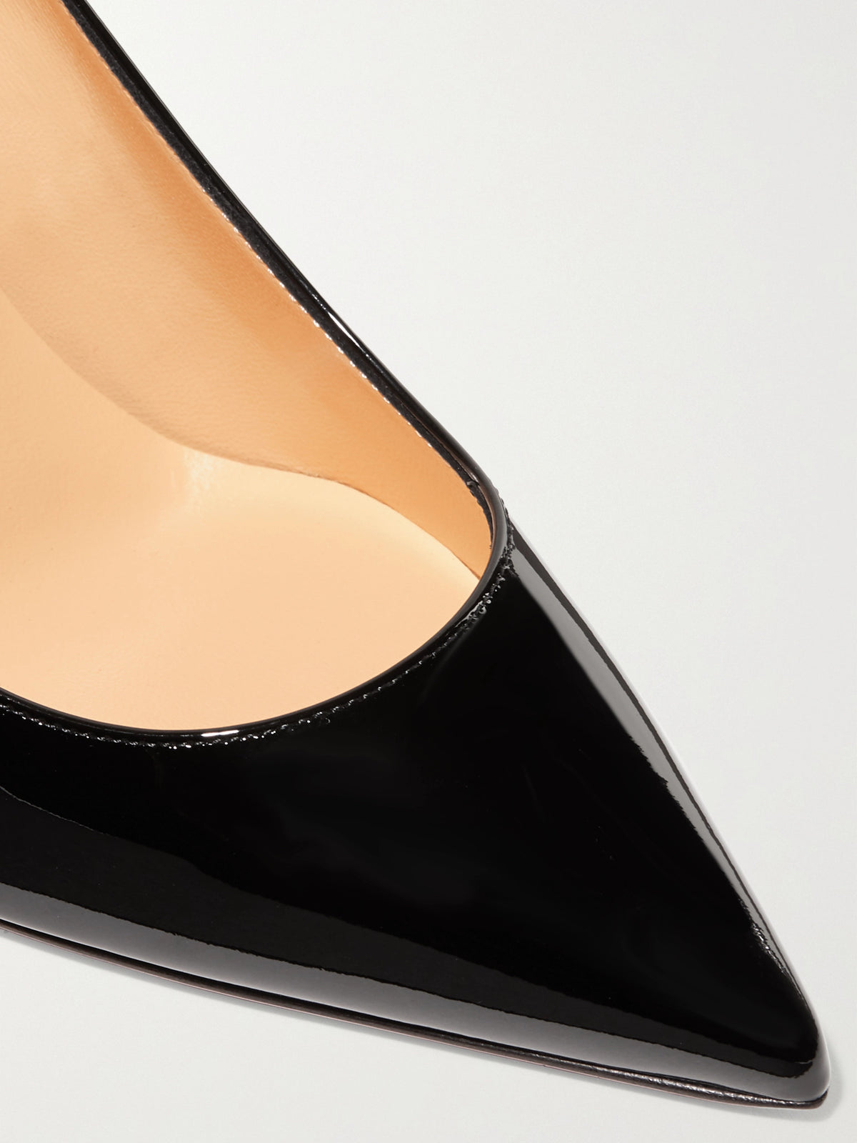 Kate 85 patent-leather pumps — Black — 4