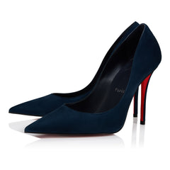 Marina Suede Heels - Navy — view 1