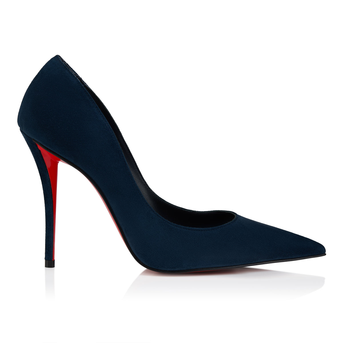 Marina Suede Heels - Navy — view 3