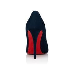 Marina Suede Heels - Navy — view 4