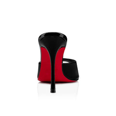 Me Dolly 100 Patent Mules — Black — 4