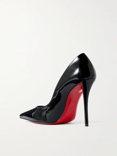 Miss Z 100 patent-leather pumps — Black — 3