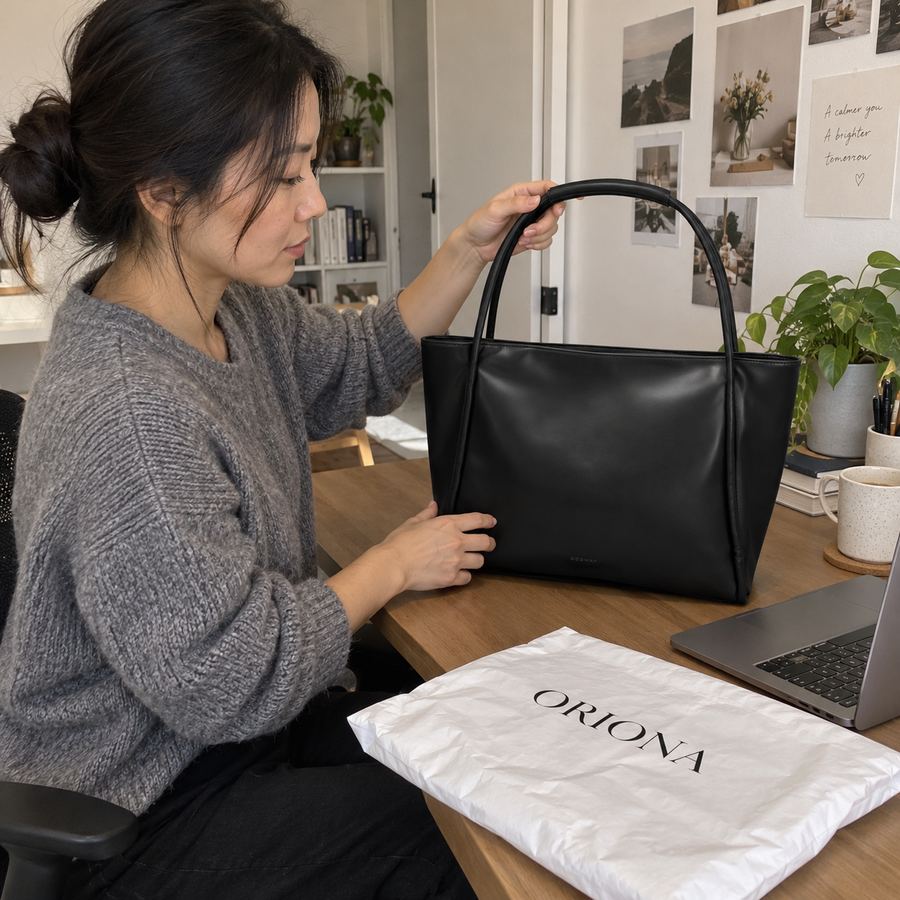 Foto illustrativa de Borsa Porta Laptop Taglio Iconico Oriona