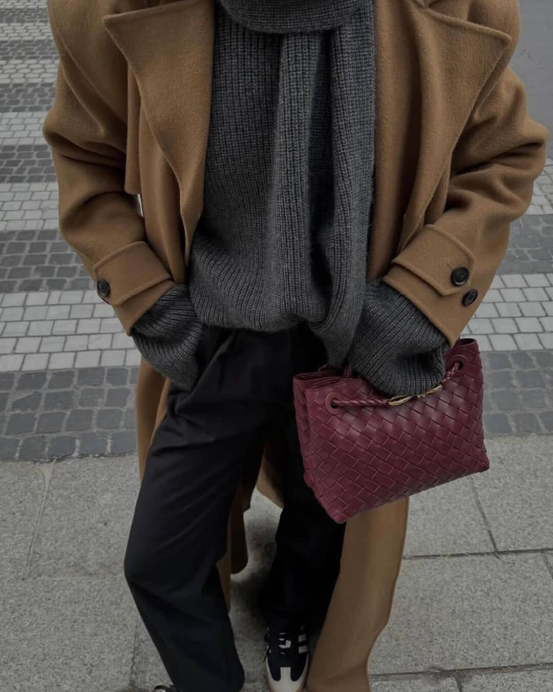 Woven bag — Burgundy |oriona-color:Burgundy|