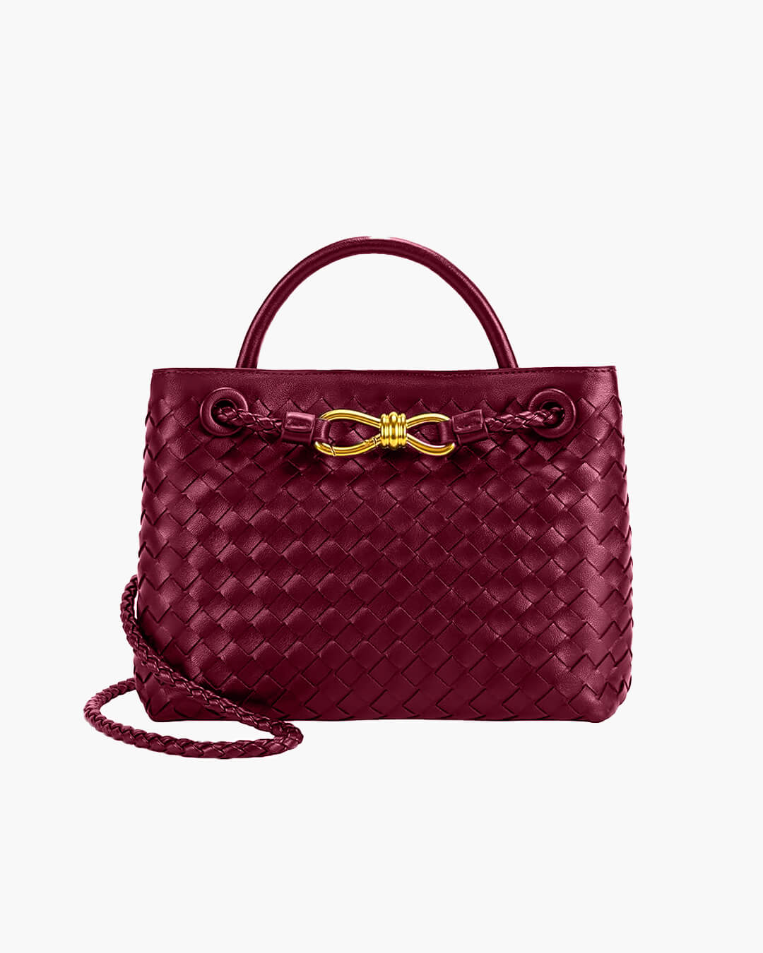 Woven bag — Burgundy — 1 |oriona-color:Burgundy|