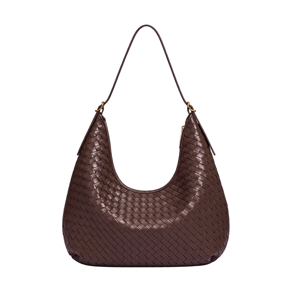 Borsa a mezzaluna intrecciata sottile