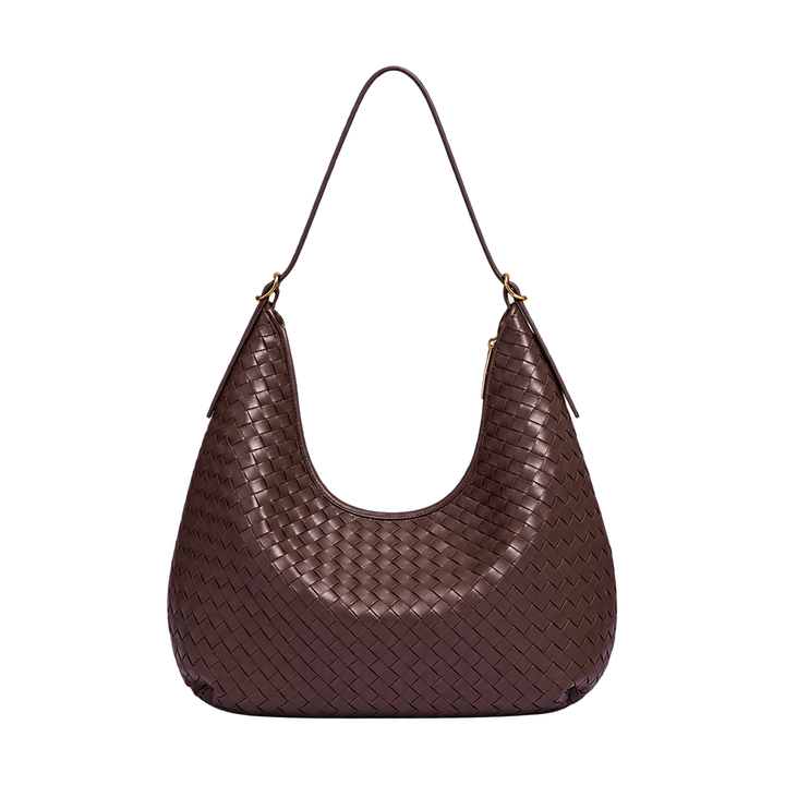 Borsa a mezzaluna intrecciata sottile