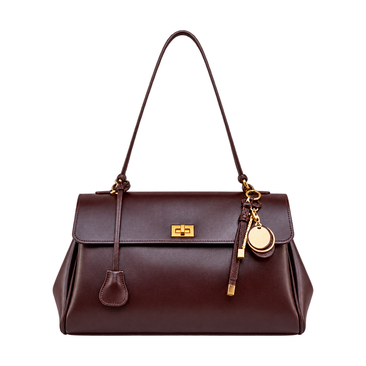 Borsa a patta vintage effetto pelle
