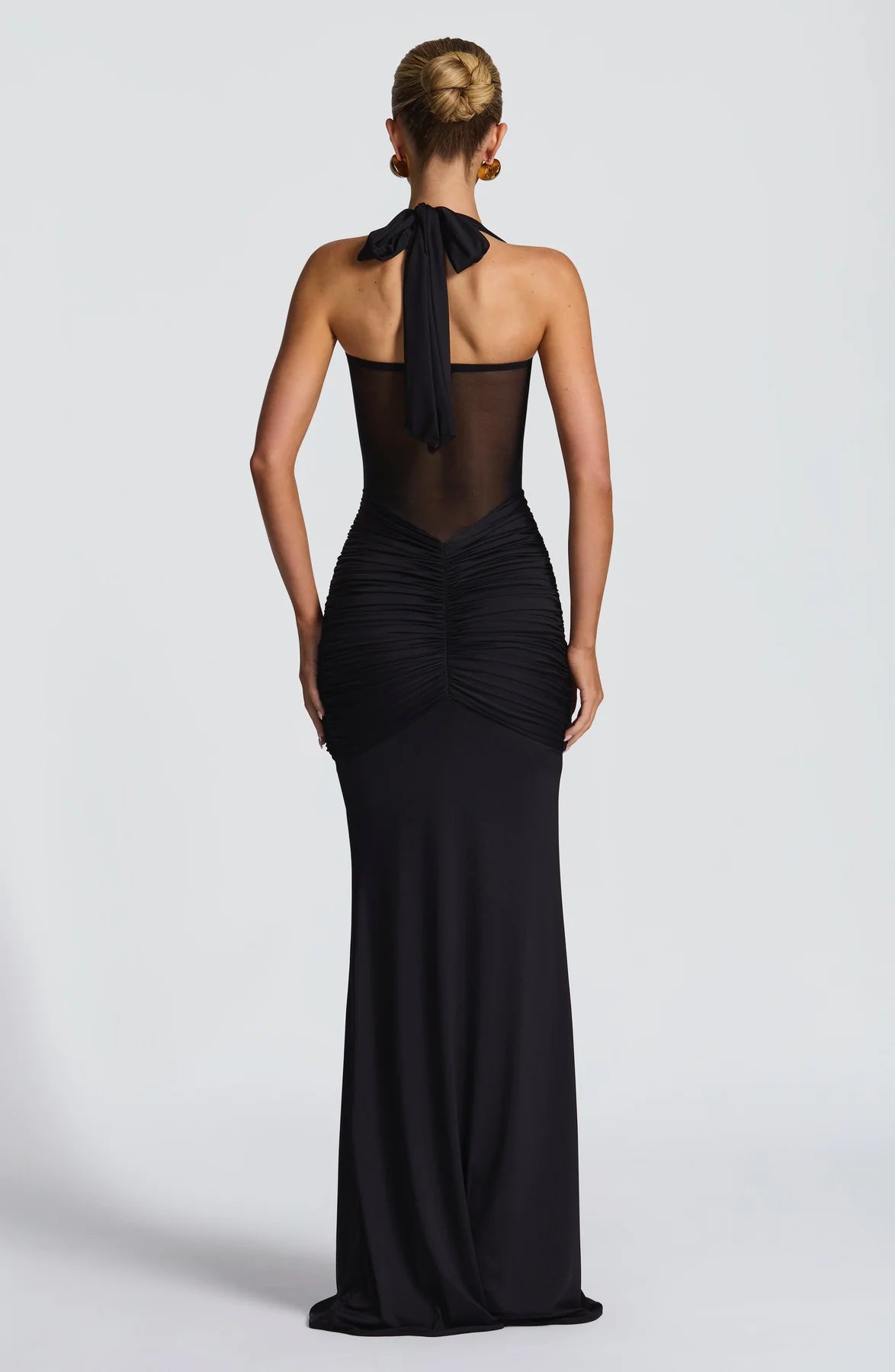 Davina • Vestido Halter Drapeado